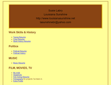 Tablet Screenshot of louisianasunshine.net